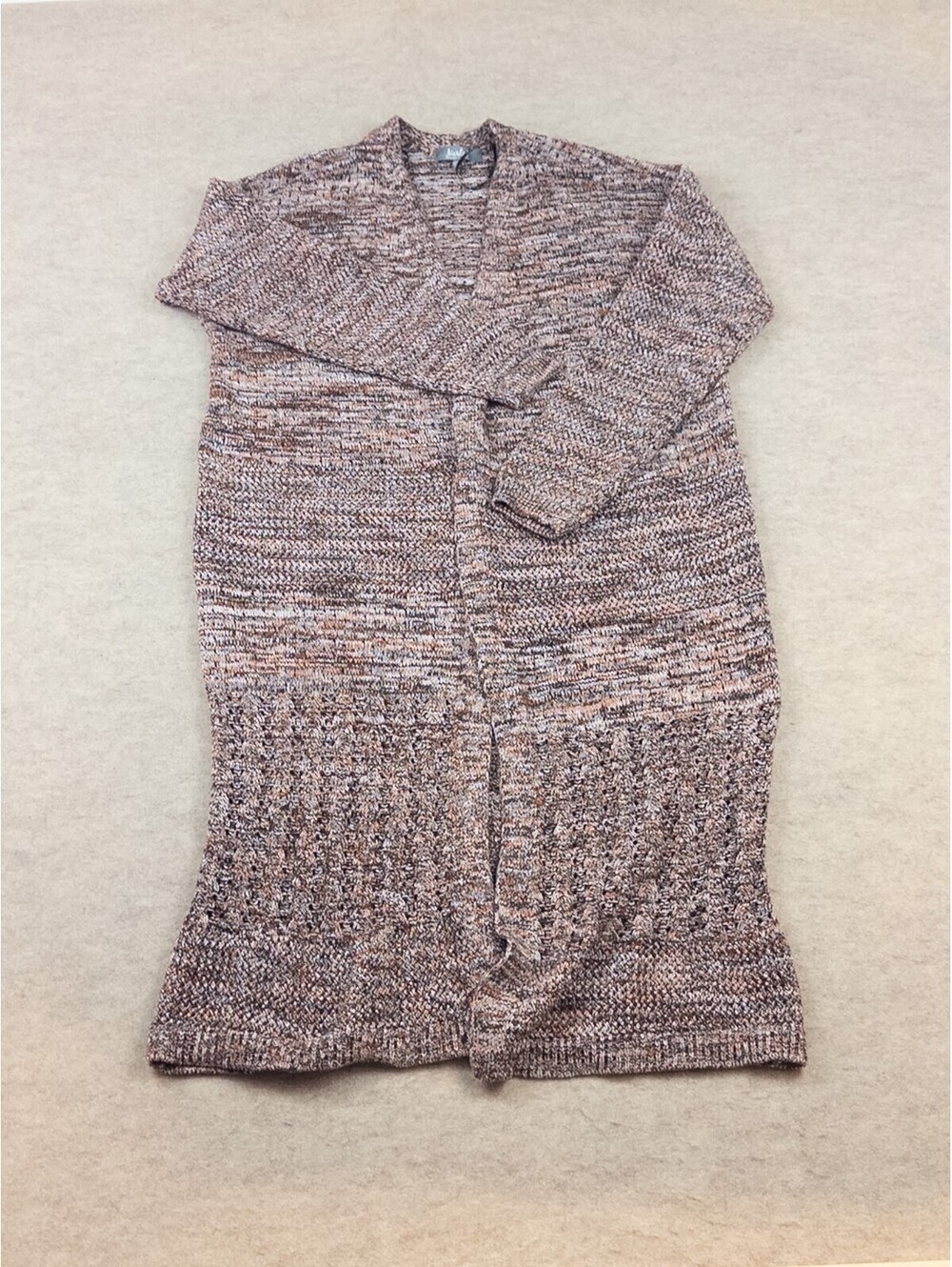 Marled Reunited Clothing Long Knit Cardigan Sweater Large